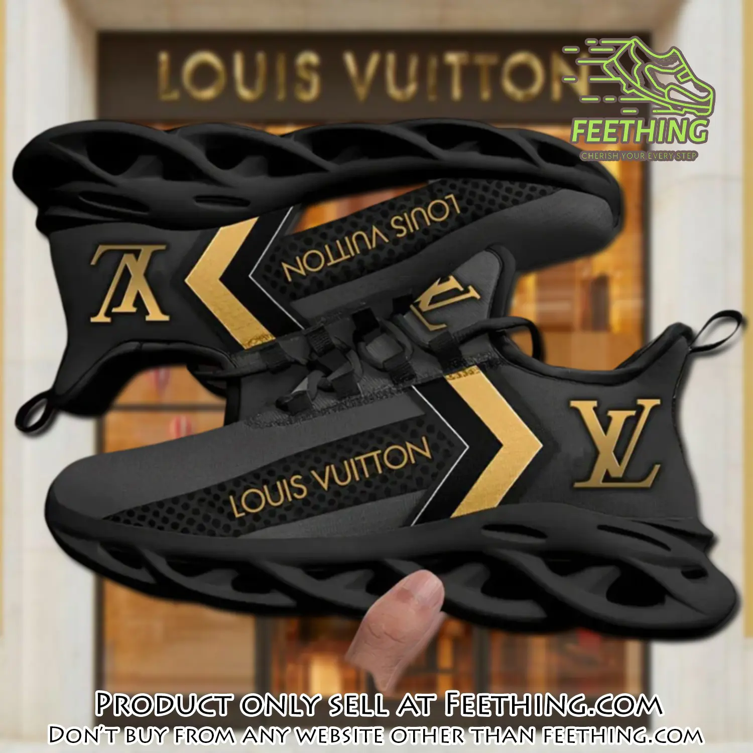 Louis vuitton yellow logo grey black max soul shoes luxury brand gifts for men women ft4358278